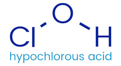 We use Hypochlorous Acid decontamination chemicals